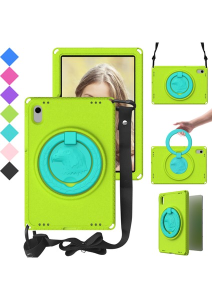 Kartal Desenli Kickstand Tablet Kapağı Huawei Matepad Se 11/lenovo Tab M11/SAMSUNG Galaxy Tab S9 Fe/s9/s8/s7/xiaomi Redmi Pad Se/pad 6-Yeşil (Yurt Dışından) fırsatları