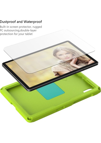 Kartal Desenli Kickstand Tablet Kapağı Huawei Matepad Se 11/lenovo Tab M11/SAMSUNG Galaxy Tab S9 Fe/s9/s8/s7/xiaomi Redmi Pad Se/pad 6-Yeşil (Yurt Dışından) indirimleri