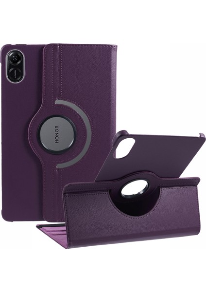 Honor Pad X8 Pro/honor Pad X9 Kılıf Deri+Tpu Tablet Kapak Döner Stand-Mor Için (Yurt Dışından)
