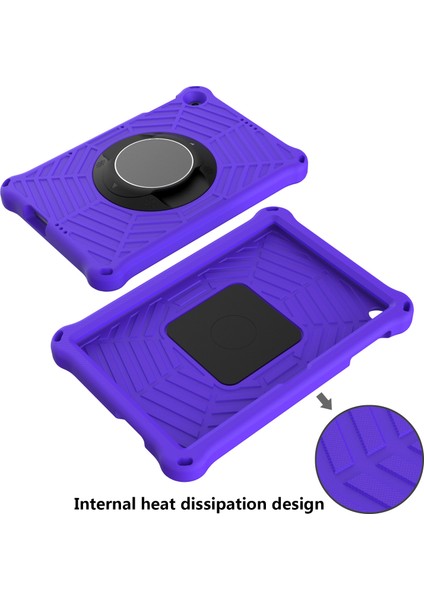 Örümcek Ağı Dokusu Kickstand Eva Kılıfı Omuz Askılı Huawei Enjoy Tablet 2/matepad T 10 9,7 Inç/matepad T 10S 10,1 Inç-Mor (Yurt Dışından) fırsatları