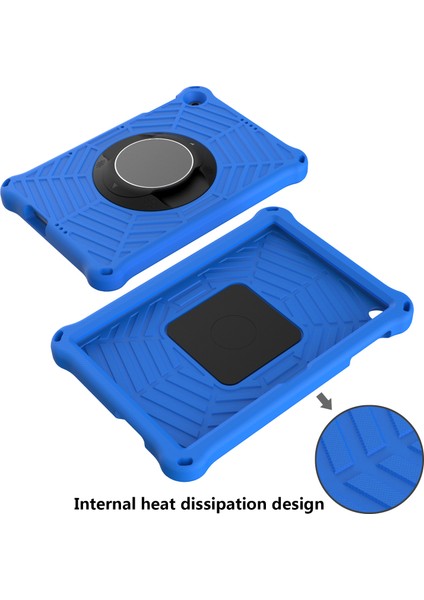 Örümcek Ağı Dokusu Kickstand Eva Kılıfı Omuz Askılı Huawei Enjoy Tablet 2/matepad T 10 9,7 Inç/matepad T 10S 10,1 Inç-Mavi (Yurt Dışından) fırsatları