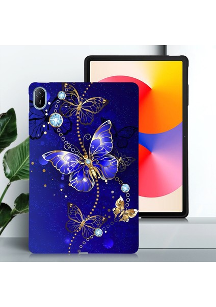 Huawei Matepad Se 11 Için Tpu Kılıf Desen Baskı Ince Tablet Koruyucu Kapak-Mavi/altın (Yurt Dışından) fiyatları