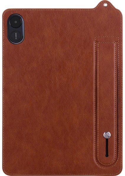 Honor Pad X8A Kılıf El Kayışı Kickstand Deri Tablet Kapağı-Kahverengi (Yurt Dışından) modelleri