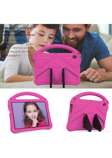 Huawei Mediapad T3 10 9.6-Inç-Rose Için Kalem Yuvası Saplı Anti-Şok Eva Kickstand Kılıfı (Yurt Dışından) modelleri