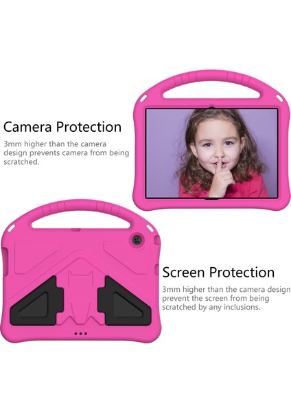 Huawei Mediapad T3 10 9.6-Inç-Rose Için Kalem Yuvası Saplı Anti-Şok Eva Kickstand Kılıfı (Yurt Dışından) fırsatları