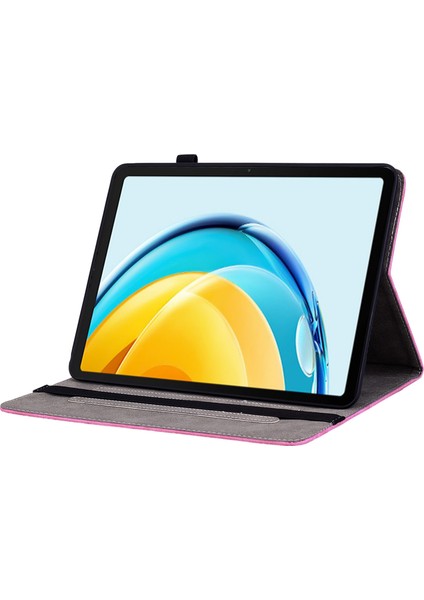 Huawei Matepad Se Için 10.4 Inç Anti-Toz Tablet Kılıfı Pu Deri + Tpu Kabuk Baskılı Tasarım Standı Kapak-Gül (Yurt Dışından) fırsatları
