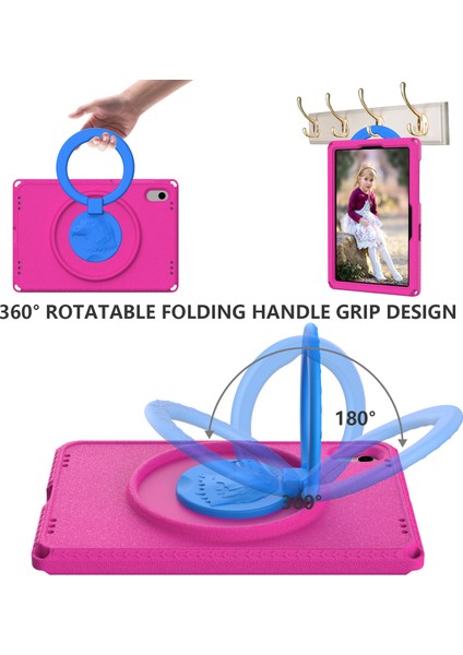 Kartal Desenli Kickstand Tablet Kapağı Huawei Matepad Se 11/lenovo Tab M11/SAMSUNG Galaxy Tab S9 Fe/s9/s8/s7/xiaomi Redmi Pad Se/pad 6-Rose (Yurt Dışından) modelleri