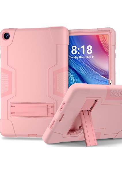 Huawei Matepad Se Için 10.4 Inç Robot Tarzı Kılıf Silikon + Pc Renk Kontrast Kickstand Tablet Kapak-Gül Altın (Yurt Dışından)