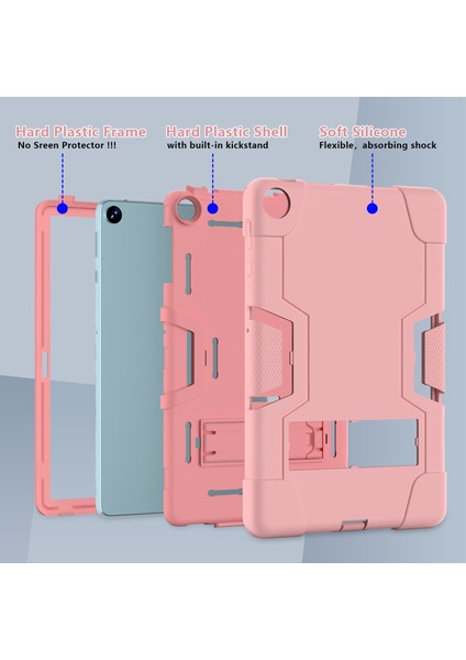 Huawei Matepad Se Için 10.4 Inç Robot Tarzı Kılıf Silikon + Pc Renk Kontrast Kickstand Tablet Kapak-Gül Altın (Yurt Dışından) indirimleri