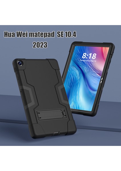Huawei Matepad Se Için 10.4-Inç Robot Tarzı Kılıf Silikon + Pc Renk Kontrast Kickstand Tablet Kapağı-Siyah (Yurt Dışından) fırsatları
