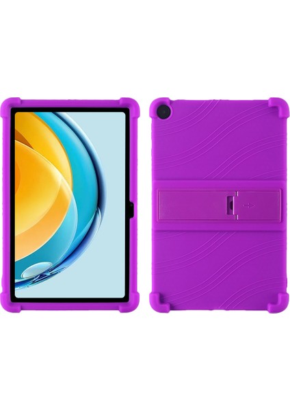 Huawei Matepad Se Için 10.4 Inç 2022 Darbeye Dayanıklı Tablet Kapak Kickstand-Mor ile Yumuşak Silikon Kılıf (Yurt Dışından)
