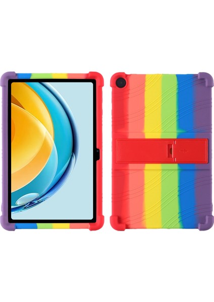 Huawei Matepad Se Için 10.4 Inç 2022 Darbeye Dayanıklı Tablet Kapak Yumuşak Silikon Kılıf, Kickstand-Çok Renkli (Yurt Dışından)