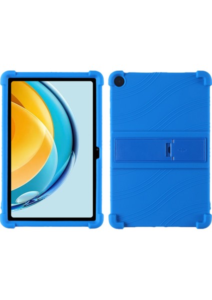 Huawei Matepad Se Için 10.4 Inç 2022 Darbeye Dayanıklı Tablet Kapak Kickstand-Koyu Mavi ile Yumuşak Silikon Kılıf (Yurt Dışından)
