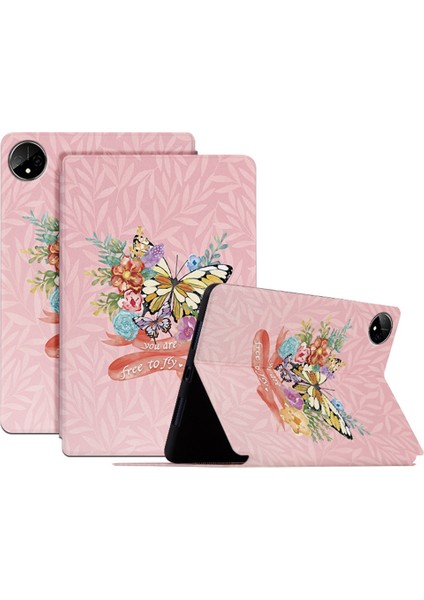 Darbeye Dayanıklı Kılıf Huawei Matepad Pro 11(2022) Baskılı Koruyucu Kapak Anti-Damla Tablet Kılıfı Standı-Çiçek Çalı (Yurt Dışından)