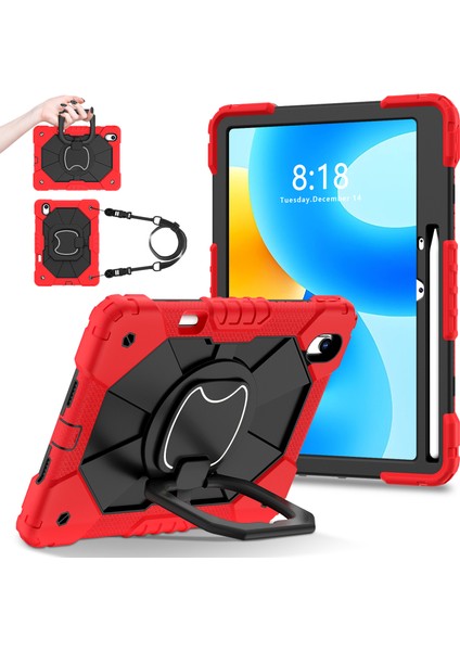 Huawei Matepad Air 11.5 INÇ(2023)/MATEPAD 11.5 Kickstand Kılıf Silikon + Pc Tablet Kapağı-Kırmızı/siyah (Yurt Dışından) fiyatları