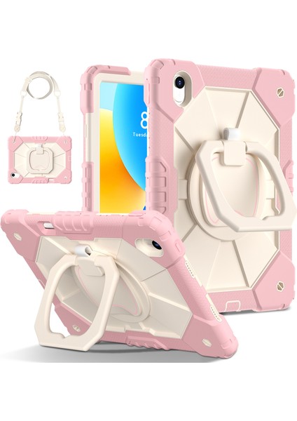 Huawei Matepad Air 11.5 INÇ(2023)/MATEPAD 11.5 Kickstand Kılıf Silikon + Pc Tablet Kapağı-Gül Altın/gri (Yurt Dışından)