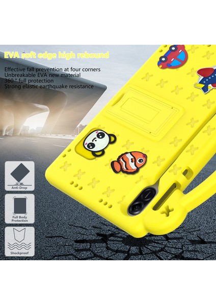 Honor Pad X9/pad X8 Pro Eva Kılıf Kickstand Anti-Damla Çocuk Tablet Kapağı-Sarı (Yurt Dışından) indirimleri
