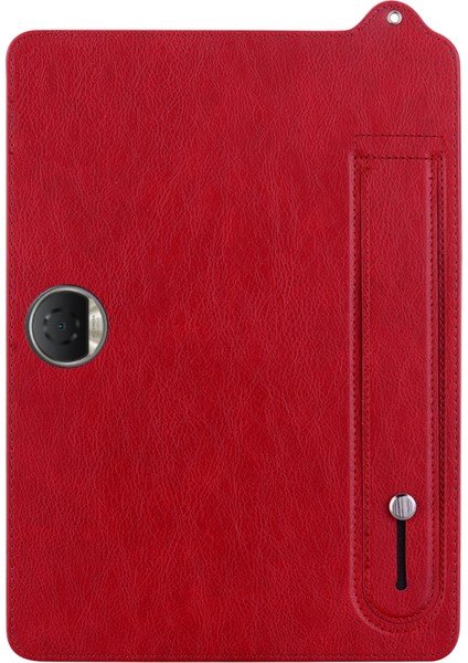 Honor Pad 9 Kılıf El Kayışı Kickstand Deri Tablet Kapağı-Kırmızı (Yurt Dışından) fırsatları