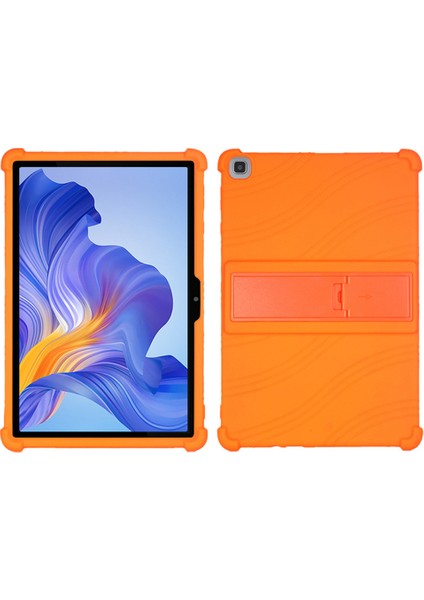 Honor Pad X8 Yumuşak Silikon Tablet Kılıfı Pc Kickstand Düşme Koruması Tablet Kapağı-Turuncu (Yurt Dışından)