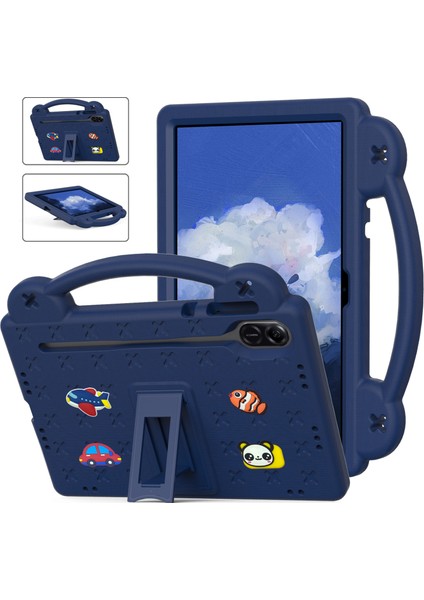 Onur Pad X9/pad X8 Pro Eva Kılıf Kickstand Anti-Damla Çocuklar Tablet Kapak-Lacivert (Yurt Dışından)
