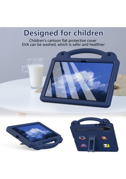 Onur Pad X9/pad X8 Pro Eva Kılıf Kickstand Anti-Damla Çocuklar Tablet Kapak-Lacivert (Yurt Dışından) fiyatları