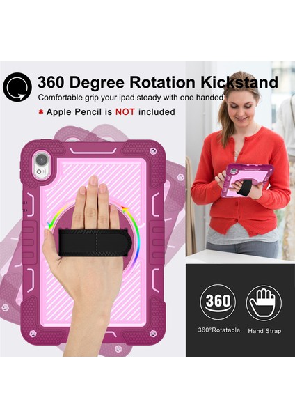 Huawei Matepad 11.5 S Kılıf Için Silikon + Pc Kickstand Tablet Kılıfı, Omuz Askılı-Gül + Pembe (Yurt Dışından) fiyatları