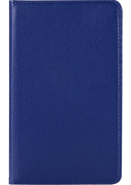 Huawei Mediapad M5 8-Koyu Mavi Için Döner Standlı Litchi Dokulu Deri Kılıf (Yurt Dışından) fiyatları