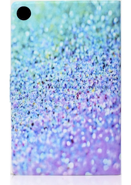 Huawei Matepad T10S/T10 Tablet Kabuk-Parlak Mavi Için Desen Baskı Deri Stand (Yurt Dışından)