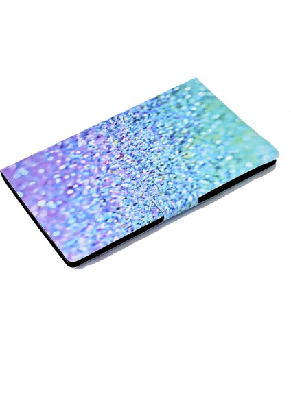 Huawei Matepad T10S/T10 Tablet Kabuk-Parlak Mavi Için Desen Baskı Deri Stand (Yurt Dışından)
