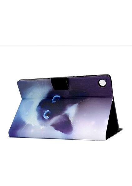 Huawei Matepad T10S/T10 Tablet Shell-Cool Cat Için Desen Baskı Deri Stand (Yurt Dışından)