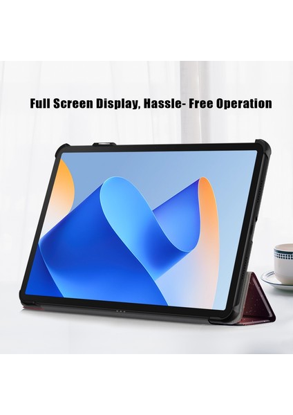 Huawei Matepad 11 (2023) Için Üç Katlı Stand Tablet Kılıfı Desen Baskı Pu Deri Kapak ile Otomatik Uyandırma/uyku Gecesi (Yurt Dışından) modelleri