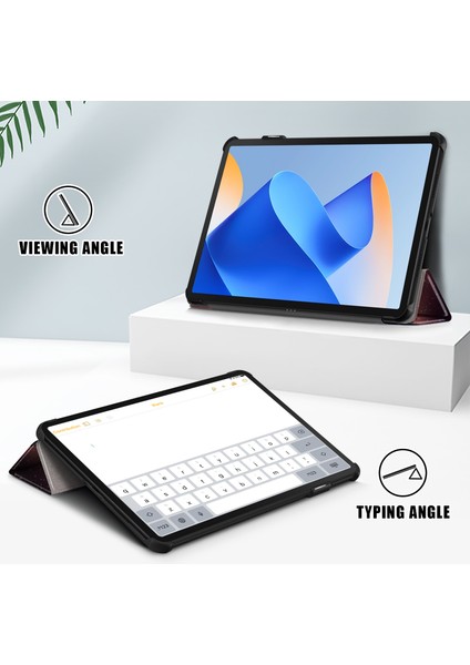 Huawei Matepad 11 (2023) Için Üç Katlı Stand Tablet Kılıfı Desen Baskı Pu Deri Kapak ile Otomatik Uyandırma/uyku Gecesi (Yurt Dışından) indirimleri