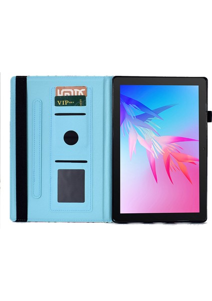 Desen Baskı Tablet Standı Kılıf Huawei Matepad T 10 S 10.1 Inç/matepad T 10 9.7 Inç Anti-Damla Kapak Elastik Bant-Dalgalı Desen (Yurt Dışından)
