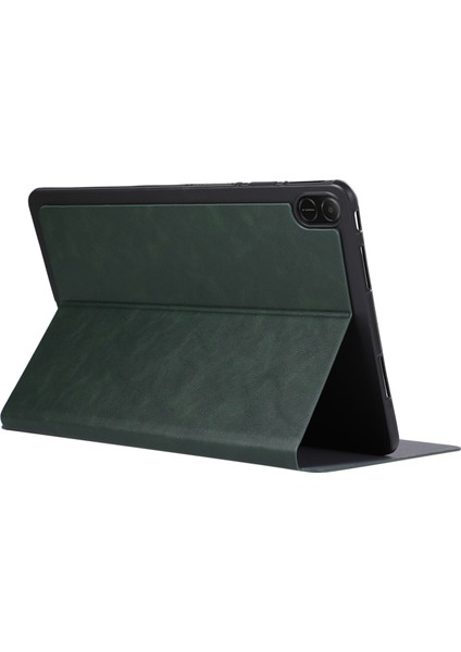 Honor Pad X8A Darbeye Dayanıklı Kılıf Pu Deri Tablet Kılıfı - Yeşil Standlı (Yurt Dışından) modelleri