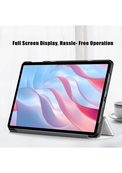 Pu Deri Tablet Kılıfı Onur Pad X9/pad X8 Pro, Desen Baskı Üç Katlı Stand Folio Koruyucu Kapak-Kedi (Yurt Dışından) modelleri