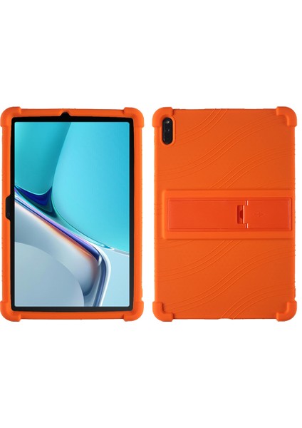 Huawei Matepad 11(2021) Için Koruyucu Kapak,pc Kickstand Düşme Önleyici Yumuşak Silikon Tablet Kılıfı-Turuncu (Yurt Dışından)