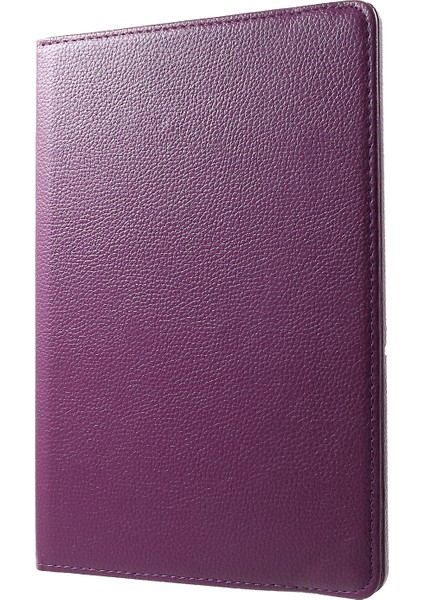 Huawei Mediapad T5 10-Mor Için 360 Derece Dönen Standlı Litchi Deri Deri Kabuk Kapak Kılıf (Yurt Dışından)