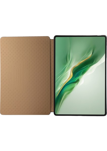 Honor Magicpad 2 12.3 Standlı Kılıf Anti-Scratch Pu Deri Tablet Koruyucu Kapak-Kahverengi (Yurt Dışından)