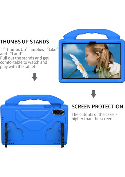 Honor Pad X9 Için Koruyucu Kapak Anti-Damla Eva Tablet Kılıfı, Başparmak Kickstand-Mavi (Yurt Dışından) indirimleri