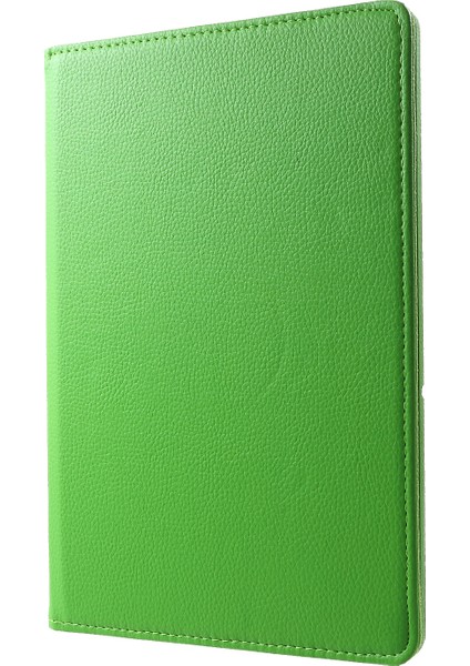 Huawei Mediapad T5 10-Yeşil Için 360 Derece Dönen Standlı Litchi Deri Deri Kabuk Kapak Kılıf (Yurt Dışından)