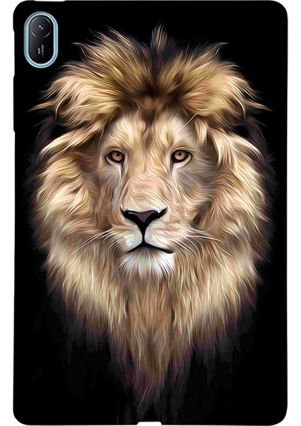 Huawei Matepad Se 11 Için Tpu Kılıf Desen Baskı Ince Tablet Koruyucu Kapak-Aslan (Yurt Dışından)