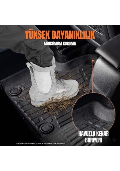Toyota Auris 3D Pro Havuzlu Paspas 2013-2020 A+ Kalite