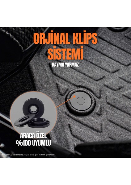 Kia Rio 3D Pro Havuzlu Paspas 2017-2023 A+ Kalite