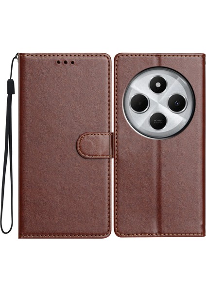 Xiaomi Redmi 14C 4g Deri Telefon Cüzdan Standı Kapağı ile Kullanışlı Kayış Için (Yurt Dışından)