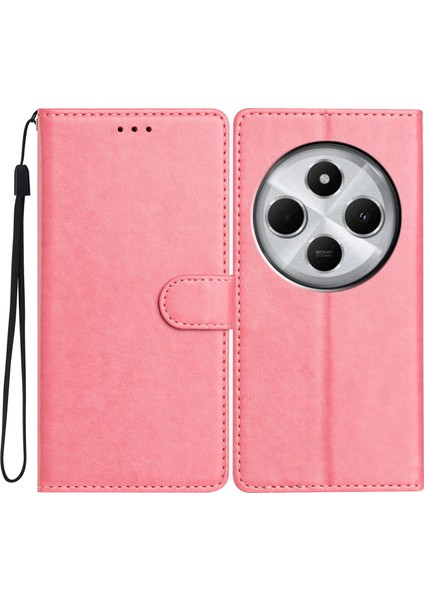 Xiaomi Redmi 14C 4g Deri Telefon Cüzdan Standı Kapağı ile Kullanışlı Kayış Için (Yurt Dışından)