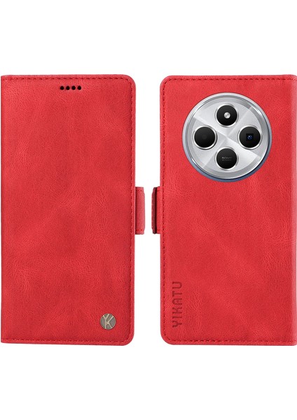Xiaomi Redmi 14C 4g Cilt Dokunmatik Duygu Pu Deri Cüzdan Telefon Kapağı Için (Yurt Dışından)