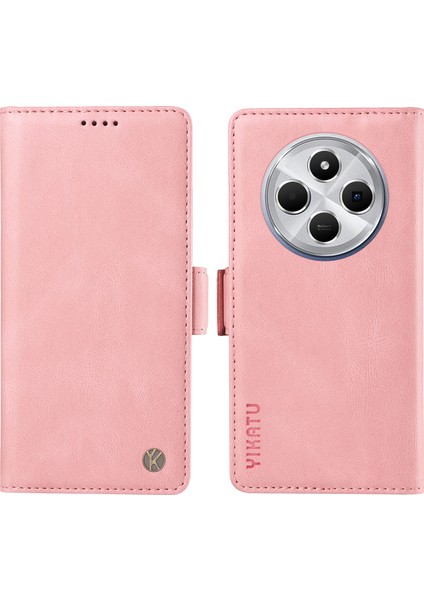 Xiaomi Redmi 14C 4g Cilt Dokunmatik Duygu Pu Deri Cüzdan Telefon Kapağı Için (Yurt Dışından)