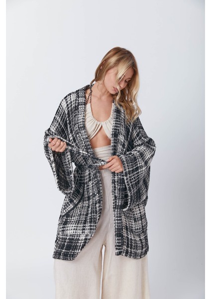 Ekose Waffle Kimono