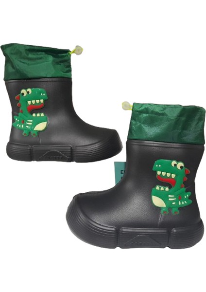 Erat Çocuk Kışlık Pvc Içi Sıcak Astarlı Su Geçirmez Yağmur Bot Çizme