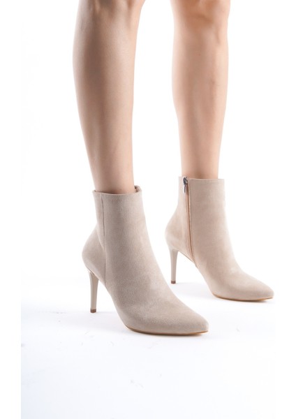 Ten Süet Bootie Ince Topuklu Bot - Nairobi